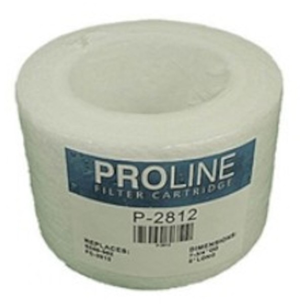 Filter Cartridge, Proline, Diameter: 7-3/4", Length: 5", Top: 4-7/8" Open, Bottom: 4-7/8" Open, 12 sq ft: P-2812