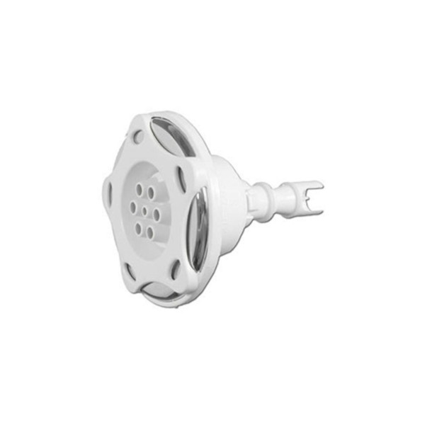 Jet Internal, Waterway Mini Storm, Multi-Massage, 3-5/16" Face, Revo, White w/ Stainless Escutcheon : 212-9020S