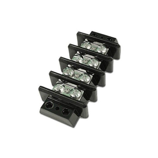 Terminal Strip, 50 Amp, 4 Positions, 6 AWG : 6560-016