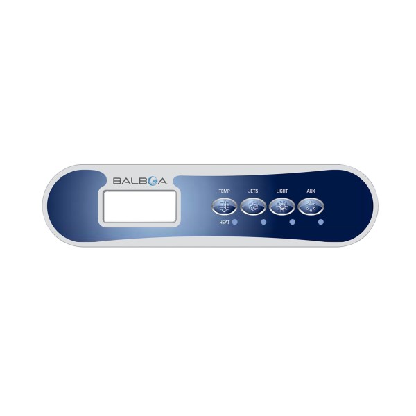 Overlay, Balboa, TP400T, 4 Button, Temp, Jets, Light, Aux : 12511