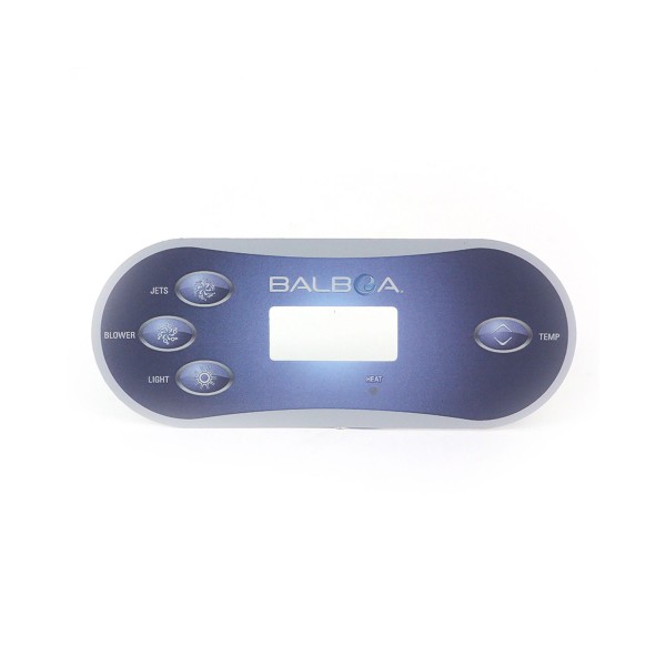 Overlay, Spaside, Balboa VL406T, Oval, 4-Button, Jets-Blower-Light, Temp : 11946