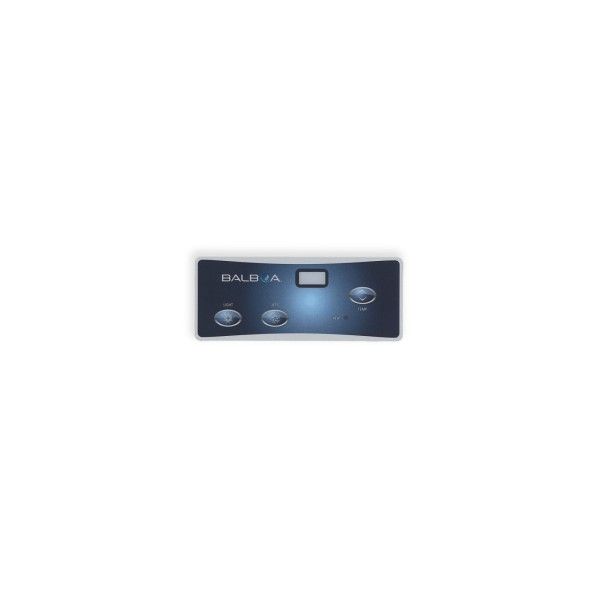 Overlay, Spaside, Balboa VL402, Duplex Digital, 3-Button, Blank, Lights-Jets, Temp : 10721
