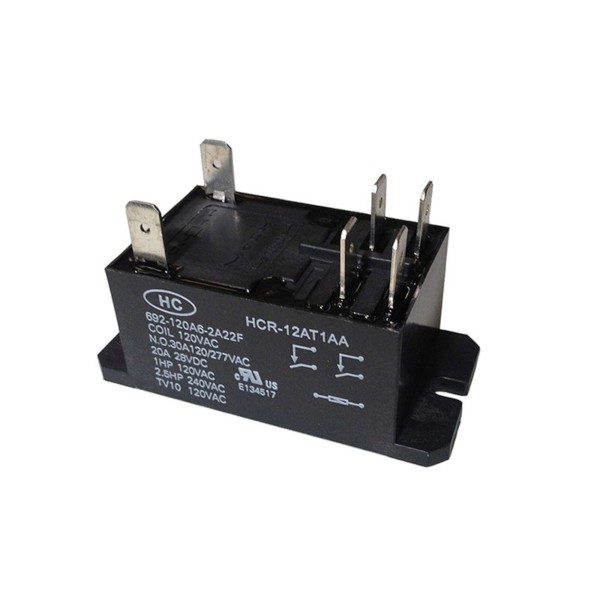 Relay, PCB, 120VAC, DPST, 30 Amp : HCR-12AT1AA