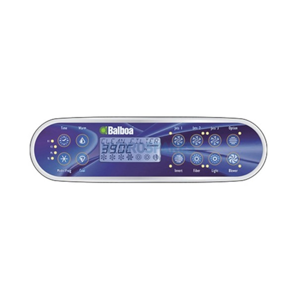 Overlay, Spaside, Balboa, ML900, 12-Button, Time-Warm-Mode/Prog-Cool-Jets1-Jets2-Jets3-Jets4 : 12132