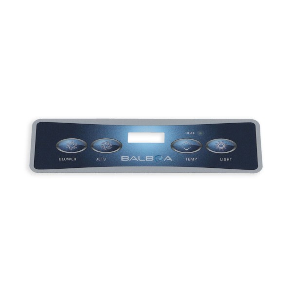 Overlay, Spaside, Balboa VL401, Lite Duplex, 4-Button, Blower-Jets-Temp-Light : 10669
