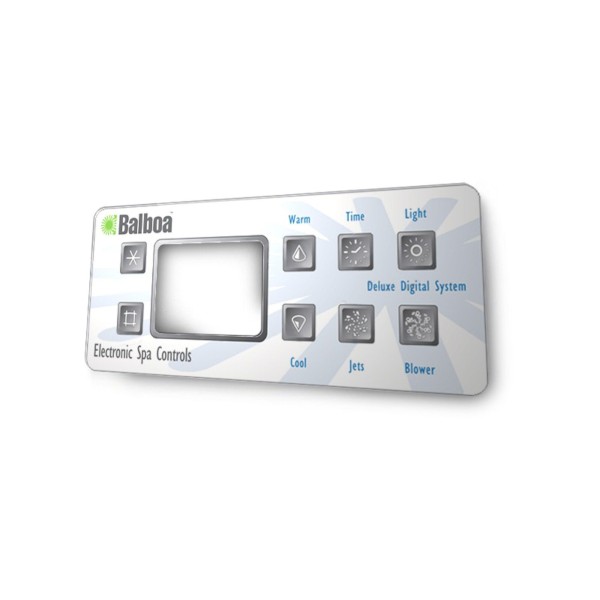 Overlay, Spaside, Balboa Serial Deluxe, 8-Button, Jets-Blower : 10299