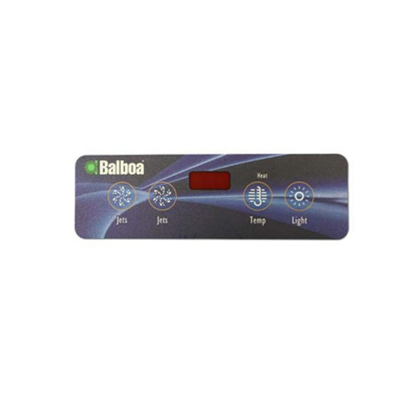 Overlay, Spaside, Balboa Lite Duplex, 4-Button, Jets-Jets-Temp-Light : 10752