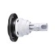 Jet Internal, Waterway Poly Storm, Dual Rotating, 3-3/8" Face, Smooth, 5-Scallop, Dark Silver : 212-8129-DSG