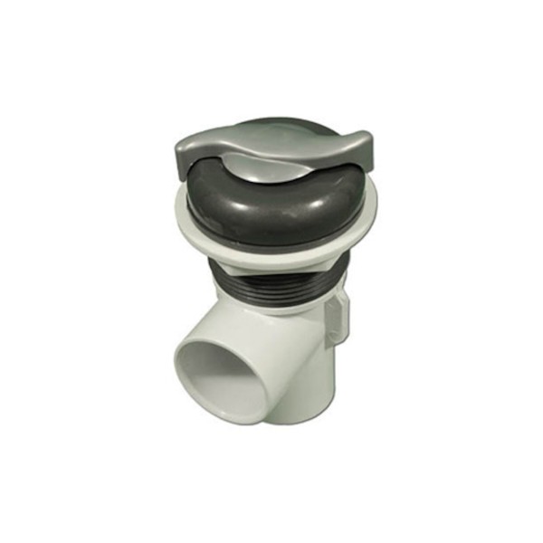 Valve Assy, On/Off, CMP, 1"S, Pro-Seal, "S" Style Cap, Gray/Silver : 25036-107-000