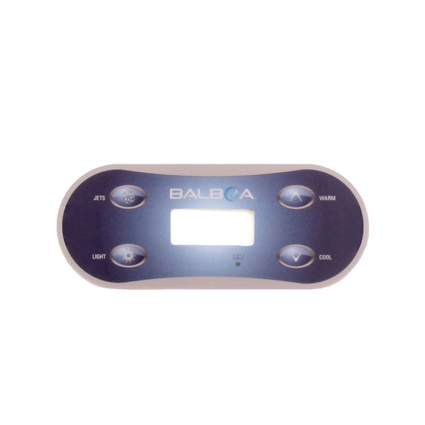 Overlay, Spaside, Balboa VL406U, 4-Button, LCD, Jets-Light-Warm-Cool : 11947