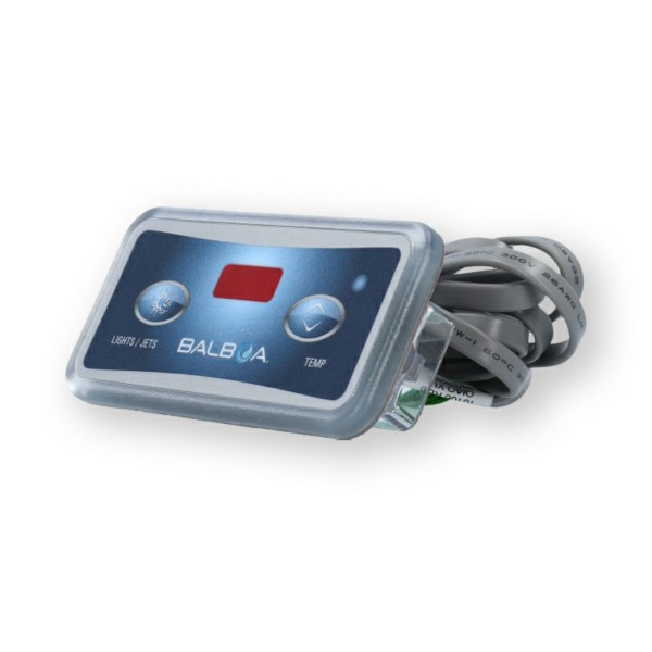 Spaside Control, Balboa Lite Digital, 2-Button, LED, Light/Jet-Temp, w/7' 6 Pin Phone Cable : 51705
