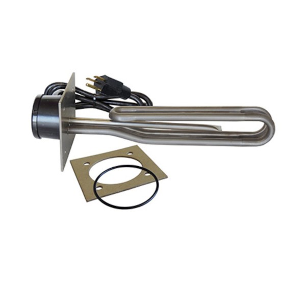 Heater Element, Watkins, 1.5kw, 115v, 4" x 4" Flange, NEMA Cord, Incoloy, With Gasket : 12-1464-AC-K