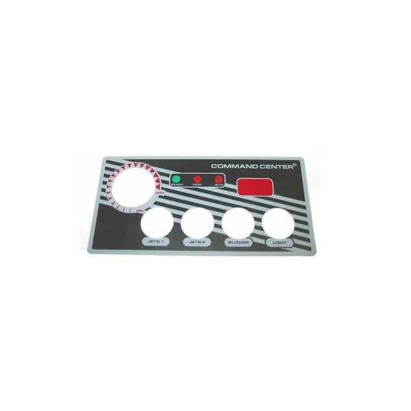 Overlay, Spaside, Tecmark Command Center, 4-Button w/Display, For CC4D-120-10-I00 & 230V Version : 30191BM