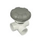 Valve, On/Off, Waterway, 2-Port, 1" Horizontal, Gray : 600-4427