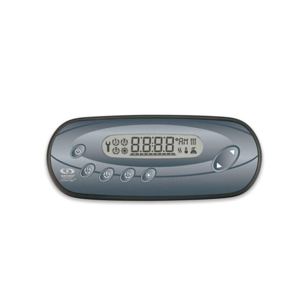 Spaside Control, Gecko IN.K450-3OP-25, 7-Button, LCD, w/Overlay, 25' Cable, w/in.link Plug : 0607-005017