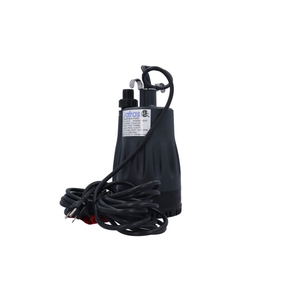 Circulation Pump, HydroQuip, Used w/ Emergency Spa Heater, Submersible, 1/6HP, 115V w/ 20' Power Cord : 10-0178