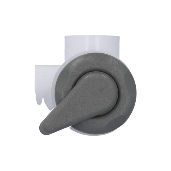 Valve, On/Off, Waterway, 2-Port, 1" Horizontal 2-Port, White : 600-4380