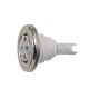 Jet Internal, Waterway Poly Storm, Massage, 3-3/8" Face, 5-Scallop, White w/ Stainless Escutcheon : 212-8030S