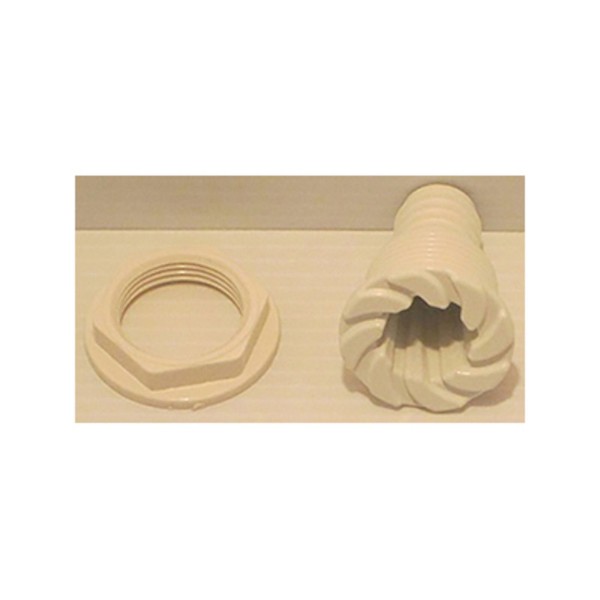 Wall Fitting, Swirl Style, White : 212-1830-CW