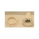 Wall Fitting, Swirl Style, White : 212-1830-CW