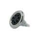 Jet Internal, CMP Hurricane 500, Twin Spin, 5" Face, Smooth, Graphite Gray w/ Stainless Escutcheon : 23552-042-000