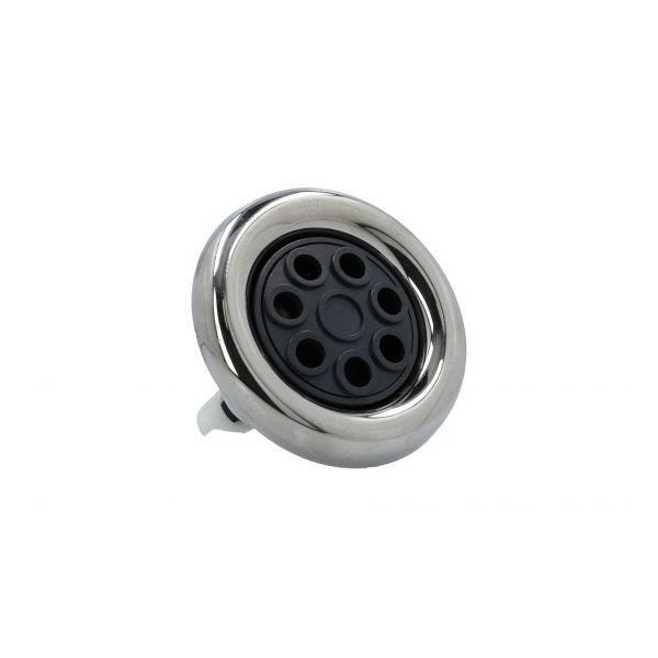 Jet Internal, CMP Hurricane 500, Twin Spin, 5" Face, Smooth, Graphite Gray w/ Stainless Escutcheon : 23552-042-000