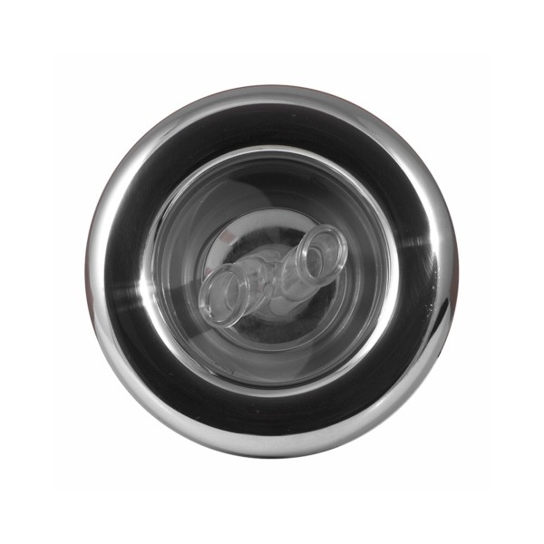 Jet Internal, Waterway Power Storm, LED, Dual Rotating, 5" Face, Smooth, Gray/Stainless : 212-7617L-SS