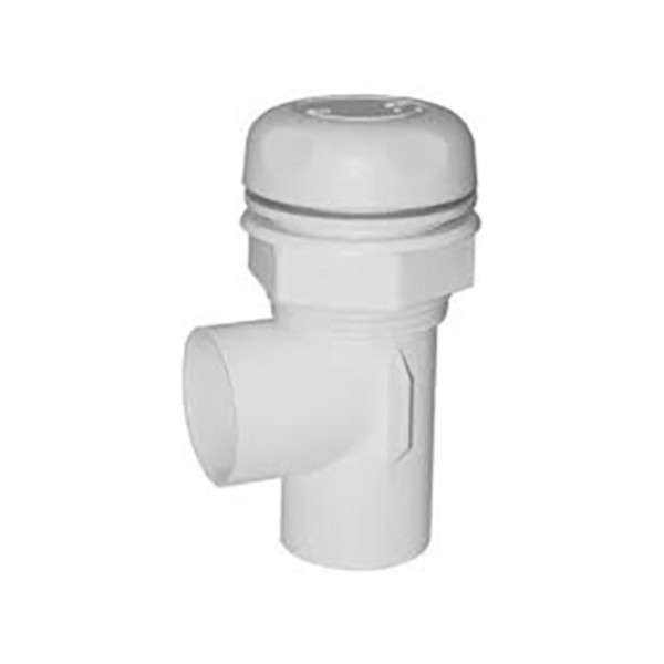 Valve, On/Off, Waterway, 1-1/2", 5-Scallop, White : 600-4600
