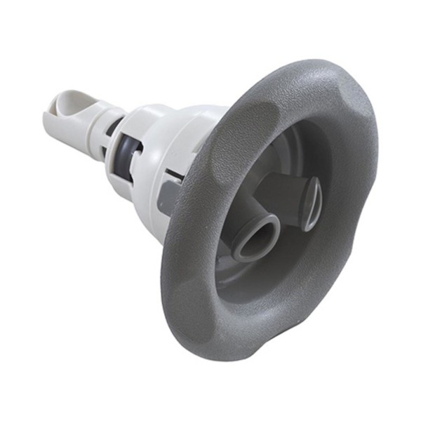 Jet Inernal, Waterway, Power Storm, Thread-In, Directional, 5" Face, 5-Scallop, Stainless Steel, w/ Gray Nozzel : 229-7637S