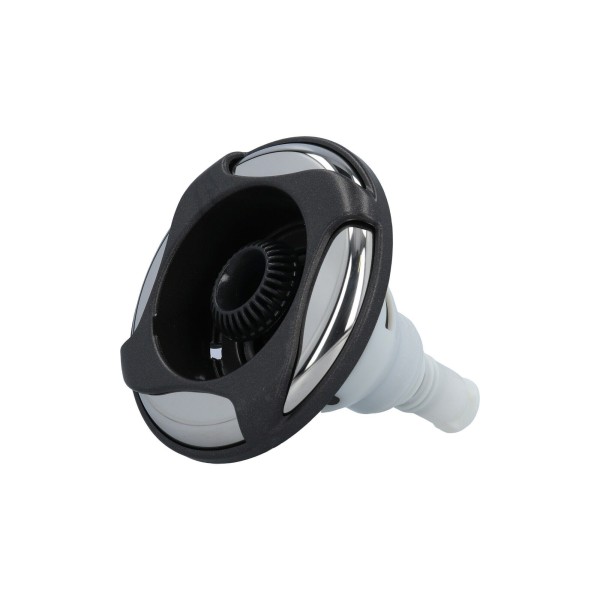 Jet Internal, Waterway, Power Storm, Directional, 5" Face, Swirl, Dark Gray/Stainless : 229-6349-DSGS