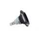 Jet Internal, Waterway, Power Storm, Directional, 5" Face, Swirl, Dark Gray/Stainless : 229-6349-DSGS