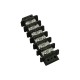 Terminal Strip, 30 Amp, 6 Positions w/Screw, Black : 30253