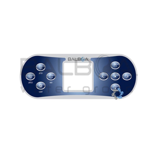 Overlay,Balboa, 9 Button, TP800, Jet, Jet, Aux, Light : 12512