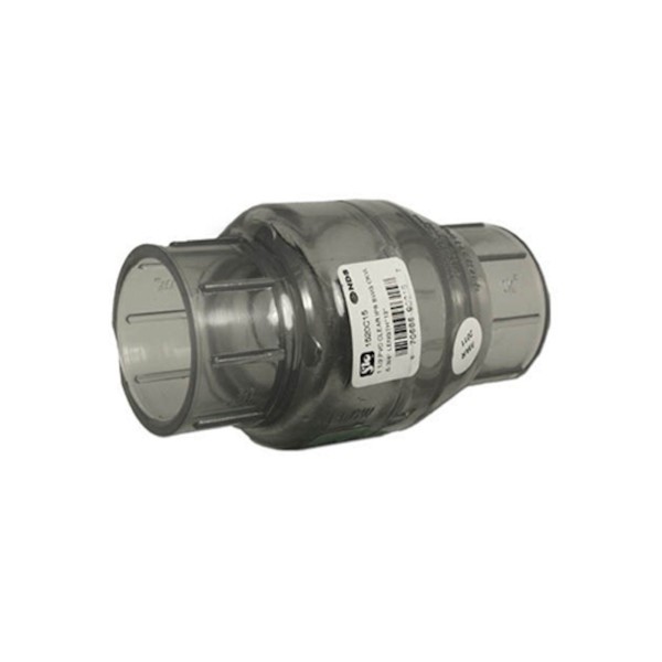 Check Valve, Flo-Control, Swing, 1-1/2"S x 1-1/2"S, Clear : 1520C-15