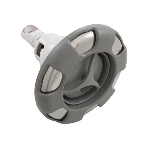 Jet Internal, Waterway Power Storm, Thread-In, Twister, 5-1/4" Face, 6-Spoke, Gray, w/Stainless Steel : 229-7707S