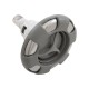 Jet Internal, Waterway Power Storm, Thread-In, Twister, 5-1/4" Face, 6-Spoke, Gray, w/Stainless Steel : 229-7707S