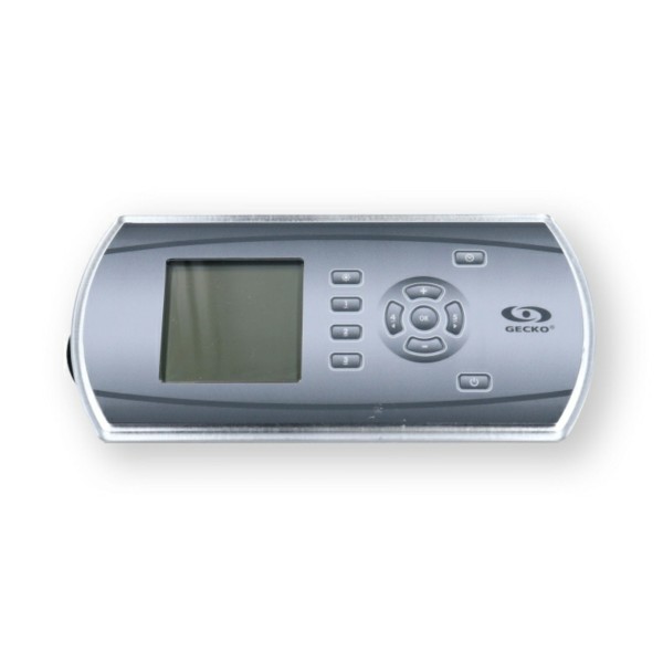 Spaside Control, Gecko IN.K600 Streamline, 11-Button, LCD Interface, w/Overlay, 10' Cable, w/in.link Plug : 0607-008064