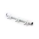 Manifold, PVC, Waterway, 2, 4, 6 Port, 6 3/4"RB x 6 3/8"SB w/ 1 End Plug : 672-6970