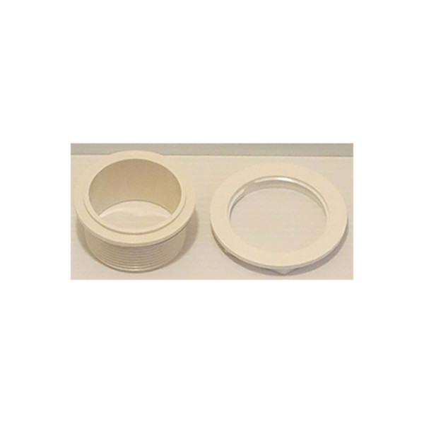 Valve, 100% Shut Off, Wallfitting And Nut White : 15060