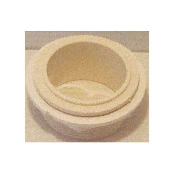Valve, 100% Shut Off, Wallfitting And Nut White : 15060