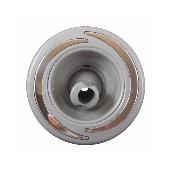 Jet Internal, Waterway Power Storm, Thread-In, Roto, 5"Face, Eclipse Style, Gray w/SS Trim : 239-0647S