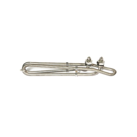 Heater Element, Flo-Thru, Double Bend, Titanium, 2.5kW, 230V, 10" Immersion Length : 25-4027-TI
