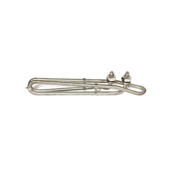 Heater Element, Flo-Thru, Double Bend, Titanium, 2.5kW, 230V, 10" Immersion Length : 25-4027-TI