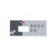 Overlay, Spaside, Gecko TSC35-GE1, 6-Button, Pump1-Pump2-Blower, For 0200-007143 : 9916-100381