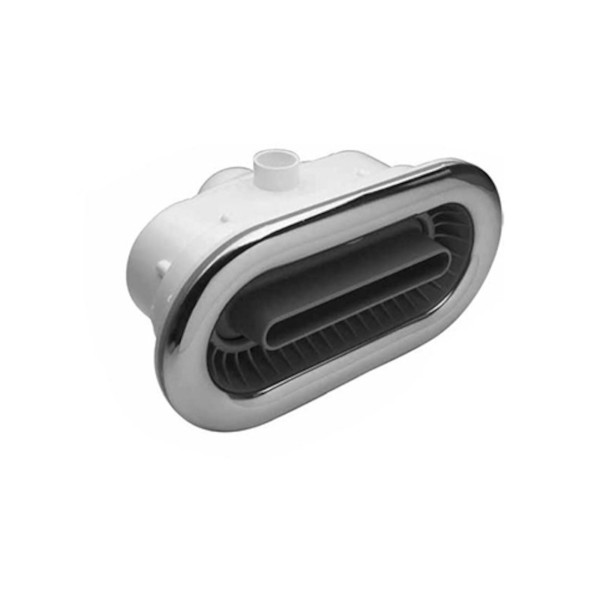 Jet Assembly, Waterway River Jet, 2-1/2"S Water x 1"S Air, Oval, White : 210-5100