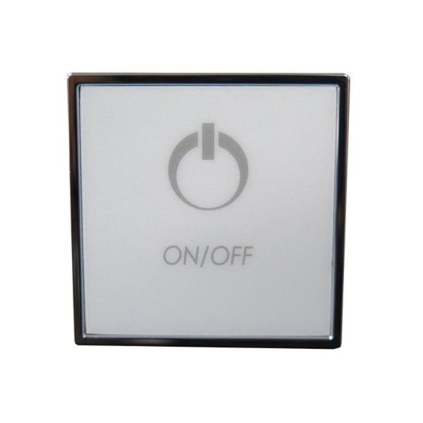 Spaside Control, CG Air Systems, TMS Square, 1-Button, On/Off, Chrome : CG/TMS1-KS1-UT-V2-CP