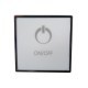 Spaside Control, CG Air Systems, TMS Square, 1-Button, On/Off, Chrome : CG/TMS1-KS1-UT-V2-CP
