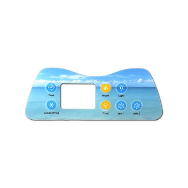 Overlay, Artesian Spas, 8000D Island, Digital Deluxe, 8-Button, 3-Pump : OP11-0036-77