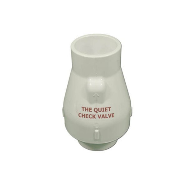 Check Valve, Magic, 1/2lb Spring, Magnetic, 2"S x 2"S, White : 0821-20M