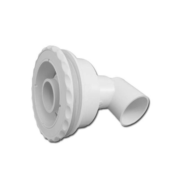 Jet Assembly, Waterway Old Faithful, Ell Body, 2"S Water x 1/2"S Air, 1-1/2" Orifice, White : 210-7310